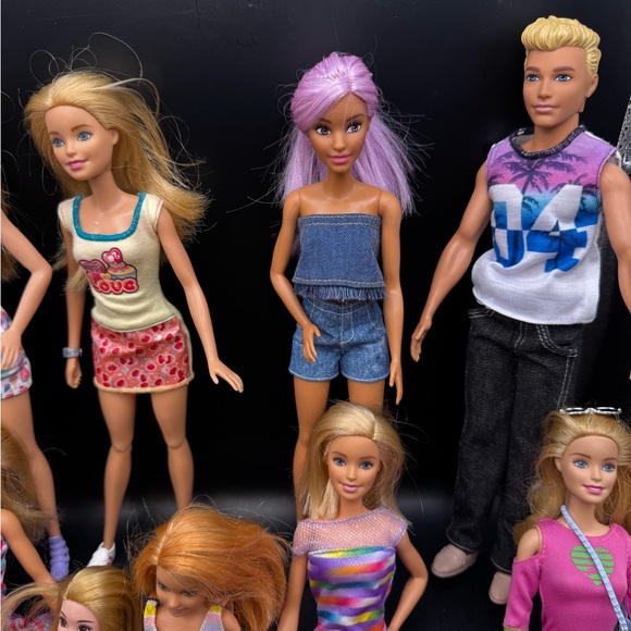 Barbie Dolls W/Ken Lot of 10 W/ Clothes Shoes Extra Accessories (Lot E) Mattel - Picture 6 of 8